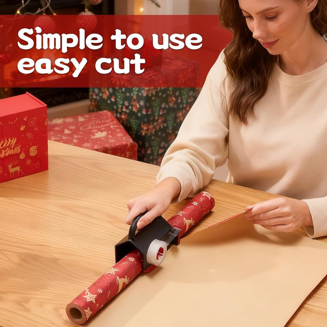 Envuelvo – Cortadora profesional para papel de regalo y embalaje rápido.